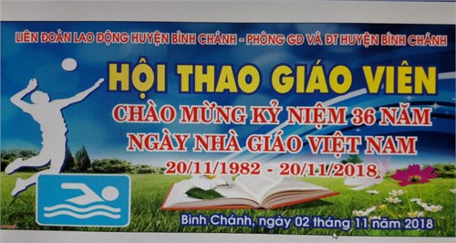 Giải bóng chuyền nam công đoàn viên khối Giáo dục - Chào mừng kỷ niệm 36 năm Ngày Nhà giáo Việt Nam (20/11/1982 - 20/11/2018)